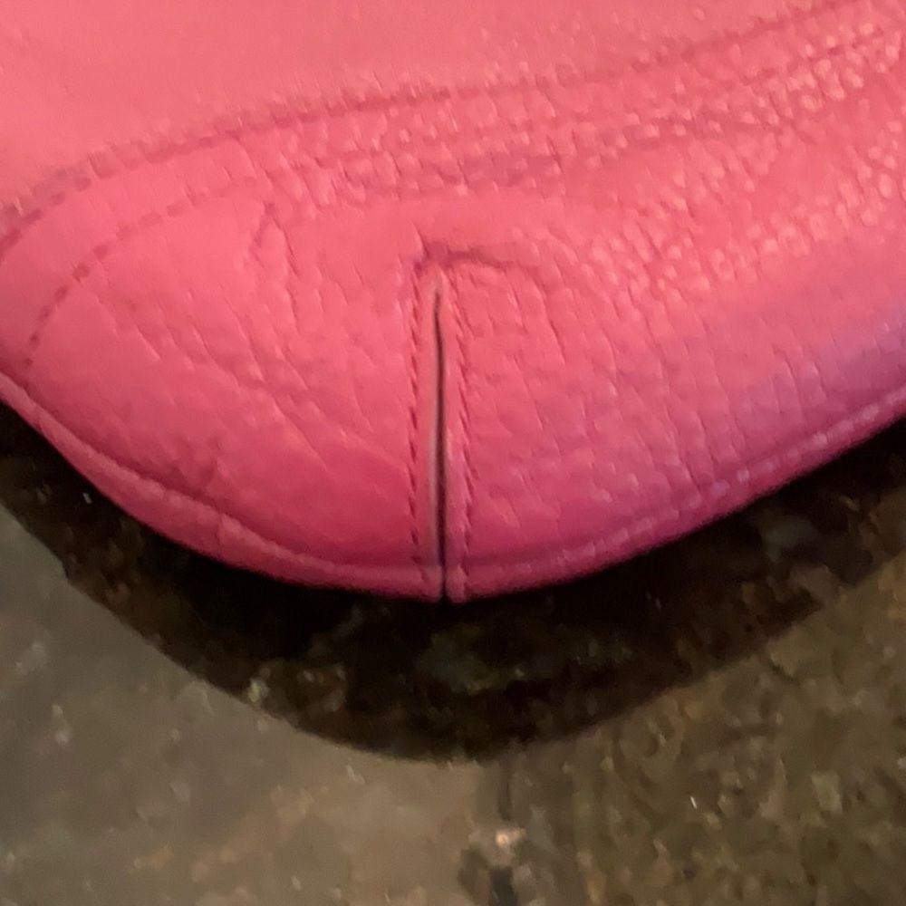 EUC *Coach* Fuscia Magenta BARBIE Pink Leather Handbag - Picture 4 of 12